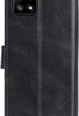 NoXx Hoes Geschikt voor Samsung A22 5G Hoesje Book Case Hoes Flip Cover Wallet Bookcase - Zwart