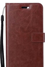 NoXx Hoes Geschikt voor Samsung A22 5G Hoesje Book Case Hoes Flip Cover Wallet Bookcase - Bruin