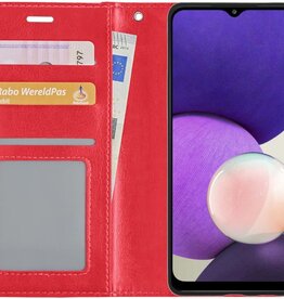 NoXx NoXx Samsung Galaxy A22 5G Hoesje Bookcase - Rood