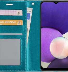 NoXx NoXx Samsung Galaxy A22 5G Hoesje Bookcase - Turquoise