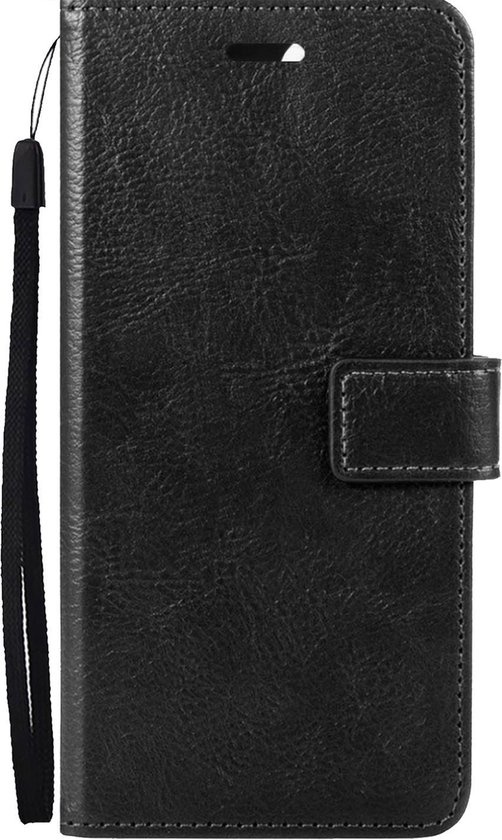 Nomfy Hoesje Geschikt voor Samsung A22 5G Hoes Bookcase Flipcase Book Cover - Hoes Geschikt voor Samsung Galaxy A22 5G Hoesje Book Case - Zwart