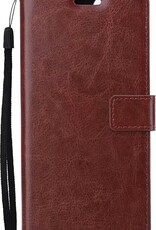 Nomfy Hoesje Geschikt voor Samsung A22 5G Hoes Bookcase Flipcase Book Cover - Hoes Geschikt voor Samsung Galaxy A22 5G Hoesje Book Case - Bruin