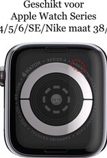 Nomfy Milanees Horlogebandje Geschikt voor 38/40/41 mm Band Milanees - Bandje Geschikt voor 38/40/41 mm Bandje Milanees - Zwart