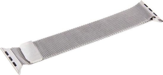 Nomfy Milanees Horlogebandje Geschikt voor 42/44/45 mm Band Milanees - Bandje Geschikt voor 42/44/45 mm Bandje Milanees - Zilver