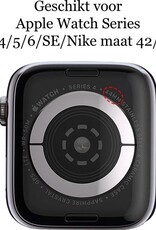 Nomfy Milanees Horlogebandje Geschikt voor 42/44/45 mm Band Milanees - Bandje Geschikt voor 42/44/45 mm Bandje Milanees - Zilver