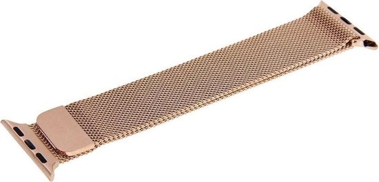Nomfy Milanees Horlogebandje Geschikt voor 42/44/45 mm Band Milanees - Bandje Geschikt voor 42/44/45 mm Bandje Milanees - Rose Goud