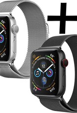 Nomfy Milanees Horlogebandje Geschikt voor 38/40/41 mm Band Milanees - Bandje Geschikt voor 38/40/41 mm Bandje Milanees - Zwart & Zilver