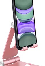 Nomfy Telefoonstandaard Bureau Roze - Telefoon Standaard Roze - Aluminium - Telefoonhouder Bureau Standaard Telefoon Houder â€‹- Roze