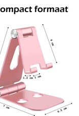 Nomfy Telefoonstandaard Bureau Roze - Telefoon Standaard Roze - Aluminium - Telefoonhouder Bureau Standaard Telefoon Houder â€‹- Roze