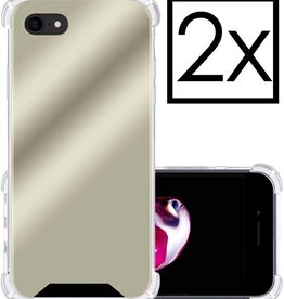 NoXx 2 PACK - NoXx iPhone 8 Spiegel hoesje - Goud
