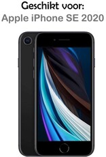 Nomfy Hoesje Geschikt voor iPhone SE 2020 Hoesje Shock Proof Cover Case Shockproof - Hoes Geschikt voor iPhone SE (2020) Hoes Siliconen Back Case - Goud