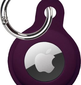 Nomfy Nomfy AirTag Hoesje Siliconen - Aubergine