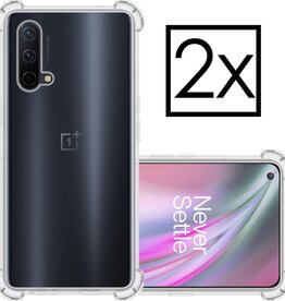 NoXx NoXx OnePlus Nord CE 5G hoesje shock proof - Transparant - 2 PACK