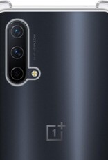 NoXx Hoes Geschikt voor OnePlus Nord CE Hoesje Siliconen Cover Shock Proof Back Case Shockproof Hoes - Transparant - 2x