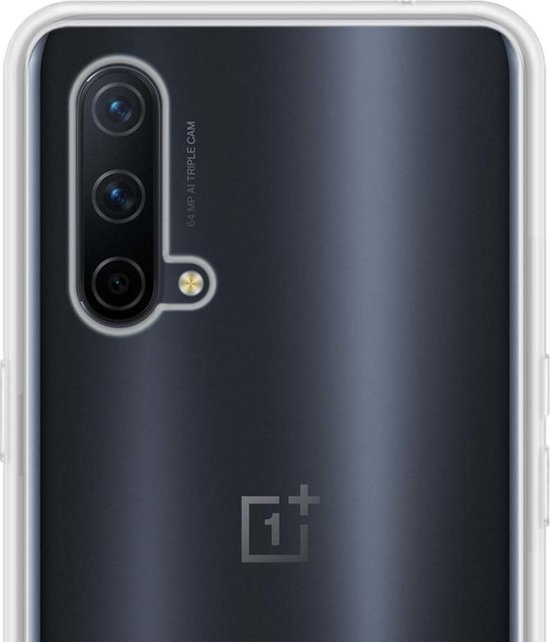 NoXx Hoes Geschikt voor OnePlus Nord CE Hoesje Cover Siliconen Back Case Hoes - Transparant - 2x