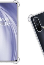 Nomfy Hoesje Geschikt voor OnePlus Nord CE Hoesje Shock Proof Cover Case Shockproof - Hoes Geschikt voor OnePlus Nord CE Hoes Siliconen Back Case - Transparant