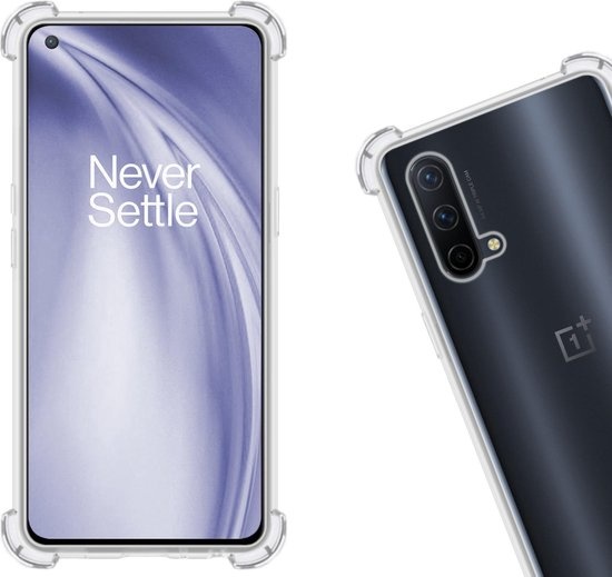 Nomfy Hoesje Geschikt voor OnePlus Nord CE Hoesje Shock Proof Cover Case Shockproof - Hoes Geschikt voor OnePlus Nord CE Hoes Siliconen Back Case - Transparant