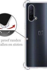 Nomfy Hoesje Geschikt voor OnePlus Nord CE Hoesje Shock Proof Cover Case Shockproof - Hoes Geschikt voor OnePlus Nord CE Hoes Siliconen Back Case - Transparant