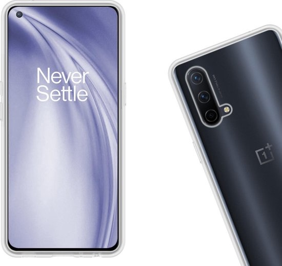 Nomfy Hoesje Geschikt voor OnePlus Nord CE Hoesje Siliconen Cover Case - Hoes Geschikt voor OnePlus Nord CE Hoes Back Case - 2-PACK - Transparant
