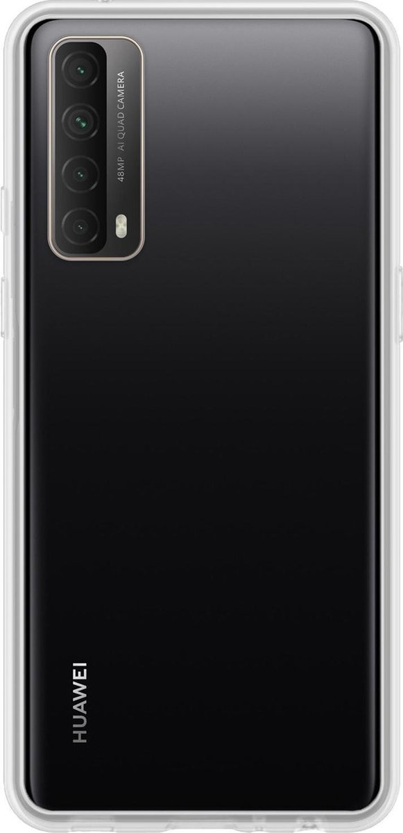 Nomfy Hoesje Geschikt voor Huawei P smart 2021 Hoesje Siliconen Cover Case - Hoes Geschikt voor Huawei P smart 2021 Hoes Back Case - Transparant