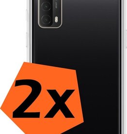 Nomfy Nomfy Huawei P Smart 2021 hoesje siliconen - Transparant - 2 PACK