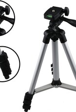 NoXx Statief Voor Camera en Smartphone Tripod Aluminium Camera Statief Smartphone Zilver