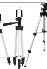 Nomfy Tripod Smartphone Statief Camera Statief - Tripod Statief voor Smartphone en Camera - Statief Smartphone Statief Camera Zilver