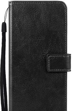 NoXx Hoes Geschikt voor OnePlus Nord CE Hoesje Book Case Hoes Flip Cover Wallet Bookcase - Zwart