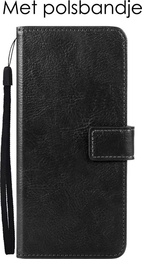 NoXx Hoes Geschikt voor OnePlus Nord CE Hoesje Book Case Hoes Flip Cover Wallet Bookcase - Zwart