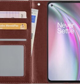 NoXx NoXx OnePlus Nord CE Hoesje Bookcase - Bruin