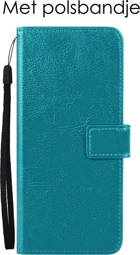 NoXx Hoes Geschikt voor OnePlus Nord CE Hoesje Book Case Hoes Flip Cover Wallet Bookcase - Turquoise