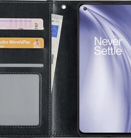 Nomfy Nomfy OnePlus Nord CE Hoesje Bookcase - Zwart