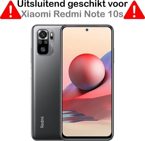 NoXx Hoes Geschikt voor Redmi Note 10S Hoesje Siliconen Cover Shock Proof Back Case Shockproof Hoes - Transparant