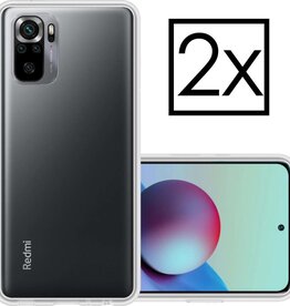 NoXx NoXx Xiaomi Note 10s hoesje siliconen - Transparant - 2 PACK