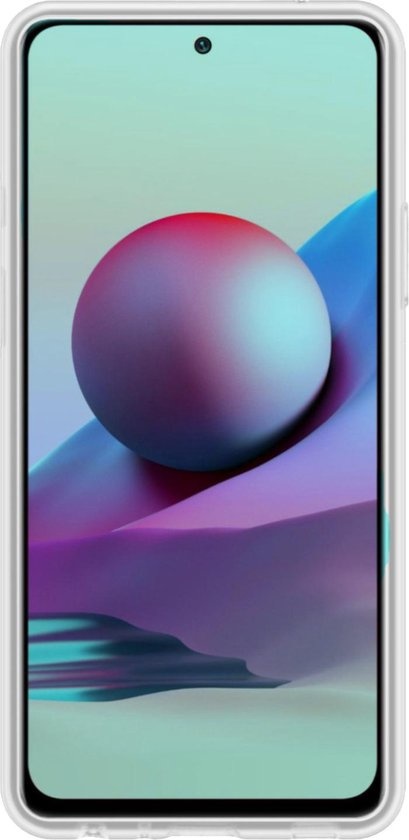 NoXx Hoes Geschikt voor Redmi Note 10S Hoesje Cover Siliconen Back Case Hoes - Transparant - 2x
