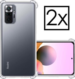 NoXx NoXx Xiaomi Note 10 Pro hoesje shock proof - Transparant - 2 PACK