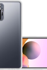 NoXx Hoes Geschikt voor Xiaomi Redmi Note 10 Pro Hoesje Cover Siliconen Back Case Hoes - Transparant