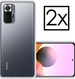 NoXx NoXx Xiaomi Note 10 Pro hoesje siliconen - Transparant - 2 PACK