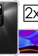 NoXx Xiaomi Poco M3 Pro Hoesje Transparant Cover Silicone Shock Case Hoes - 2 Stuks