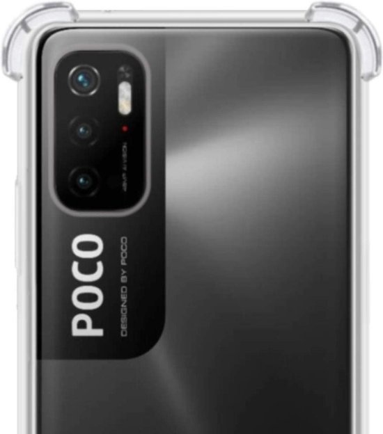 NoXx Xiaomi Poco M3 Pro Hoesje Transparant Cover Silicone Shock Case Hoes - 2 Stuks