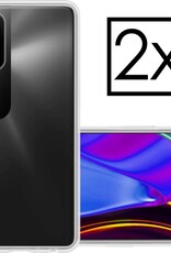 NoXx Xiaomi Poco M3 Pro Hoesje Transparant Cover Silicone Case Hoes - 2 Stuks