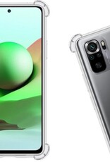 Nomfy Hoesje Geschikt voor Redmi Note 10S Hoesje Shock Proof Cover Case Shockproof - Hoes Geschikt voor Redmi Note 10S Hoes Siliconen Back Case - Transparant
