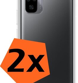 Nomfy Nomfy Xiaomi Note 10s hoesje shock proof - Transparant - 2 PACK