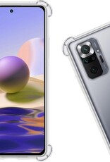 Nomfy Hoesje Geschikt voor Xiaomi Redmi Note 10 Pro Hoesje Shock Proof Cover Case Shockproof - Hoes Geschikt voor Xiaomi Redmi Note 10 Pro Hoes Siliconen Back Case - Transparant - 2 PACK