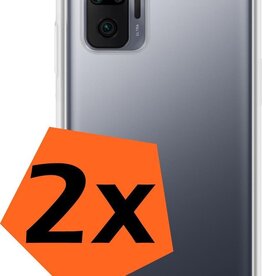 Nomfy Nomfy Xiaomi Note 10 Pro hoesje siliconen - Transparant - 2 PACK