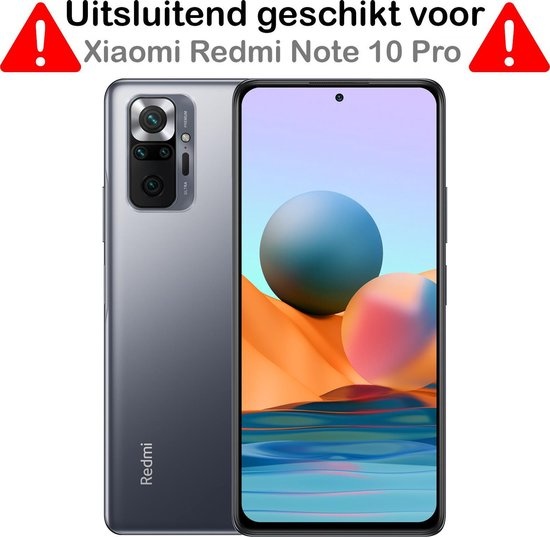 Nomfy Hoesje Geschikt voor Xiaomi Redmi Note 10 Pro Hoesje Siliconen Cover Case - Hoes Geschikt voor Xiaomi Redmi Note 10 Pro Hoes Back Case - 2-PACK - Transparant