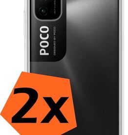 Nomfy Nomfy Xiaomi Poco M3 Pro hoesje shock proof - Transparant - 2 PACK