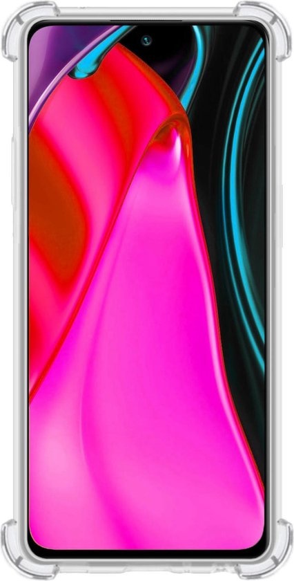 Nomfy Hoesje Geschikt voor Poco M3 Pro Hoesje Shock Proof Cover Case Shockproof - Hoes Geschikt voor Xiaomi Poco M3 Pro Hoes Siliconen Back Case - Transparant - 2 PACK