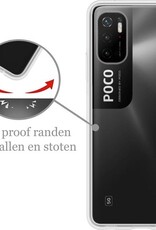 Nomfy Hoesje Geschikt voor Poco M3 Pro Hoesje Siliconen Cover Case - Hoes Geschikt voor Xiaomi Poco M3 Pro Hoes Back Case - Transparant