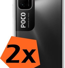 Nomfy Nomfy Xiaomi Poco M3 Pro hoesje siliconen - Transparant - 2 PACK